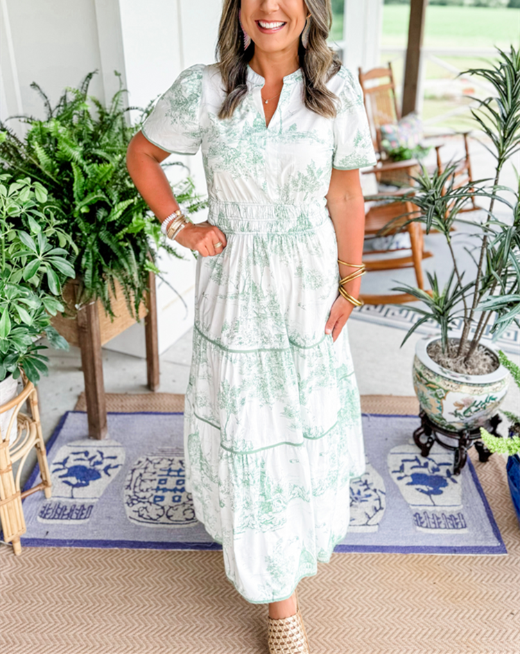Amelia - Classic Toile Dress