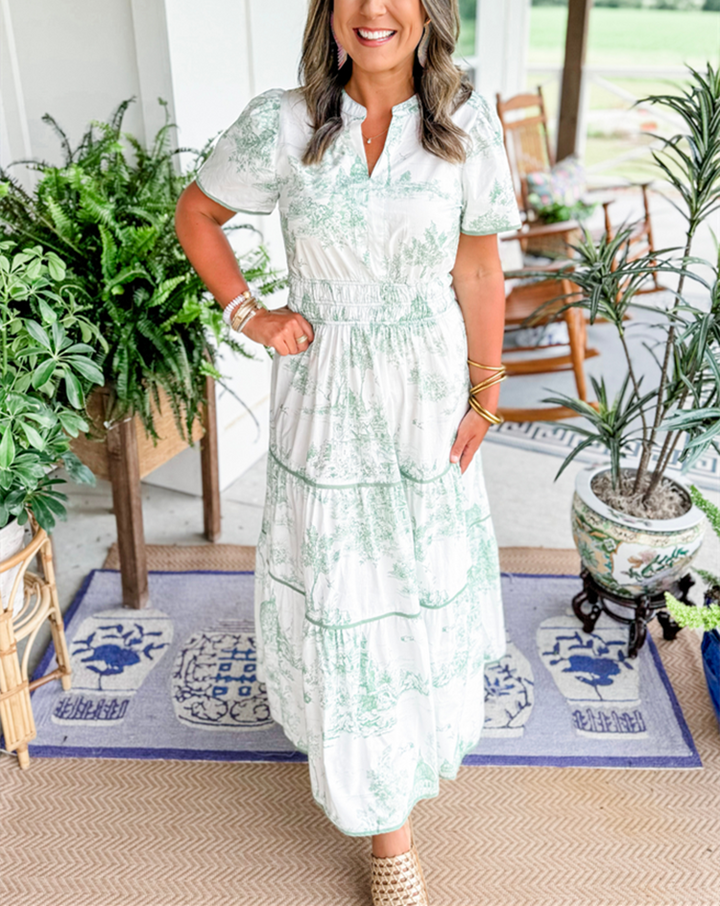 Amelia - Classic Toile Dress