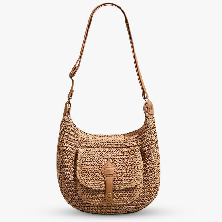 The Remi Woven Shoulder Bag