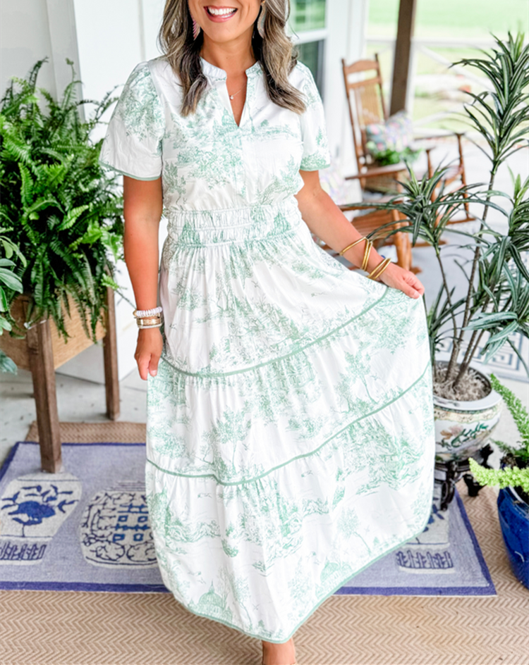 Amelia - Classic Toile Dress