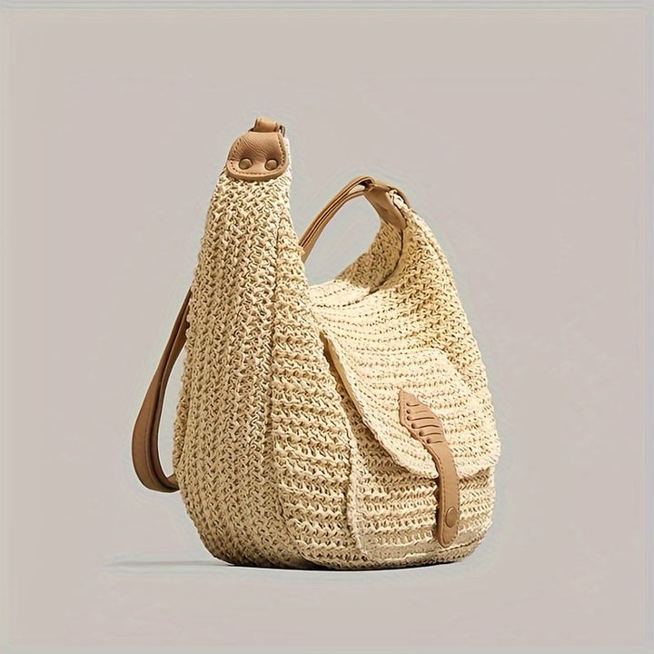 The Remi Woven Shoulder Bag