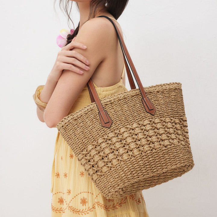 The Rowan Woven Tote