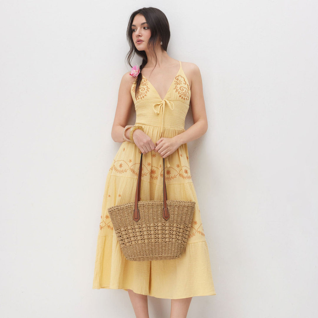 The Rowan Woven Tote