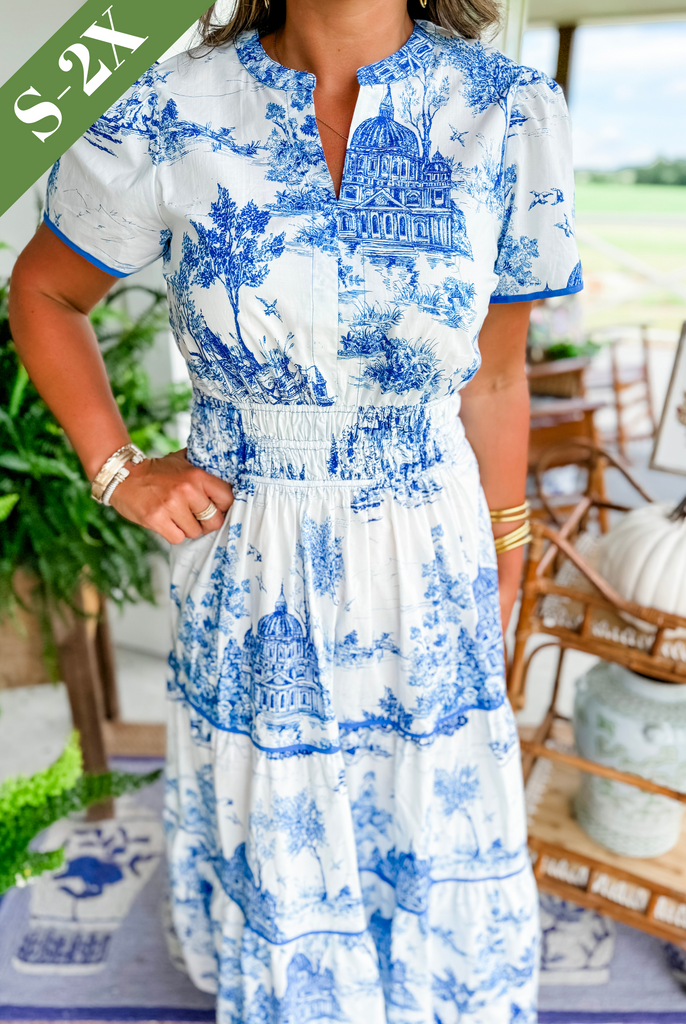 Amelia - Classic Toile Dress