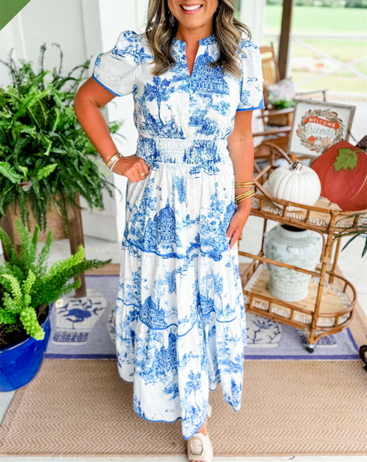 Amelia - Classic Toile Dress