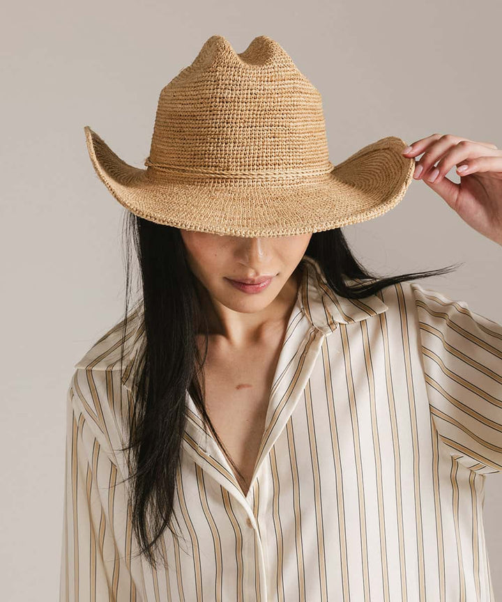 Sierra - Crochet Cowboy Hat