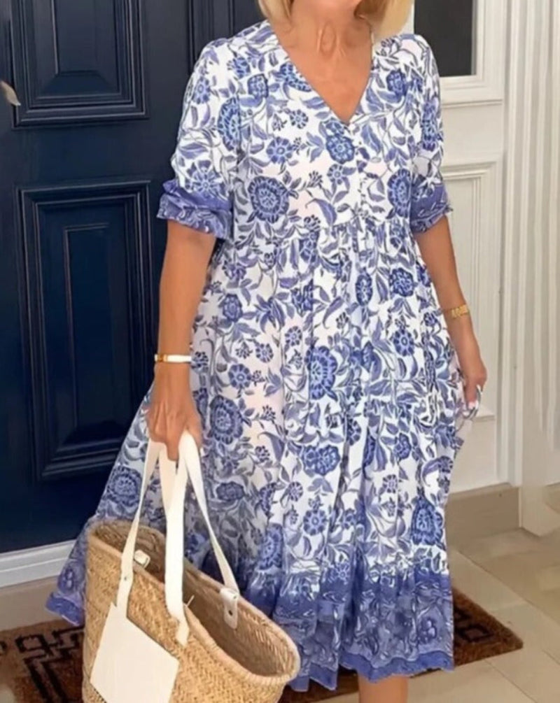 Madison - Elegant V neck Dress