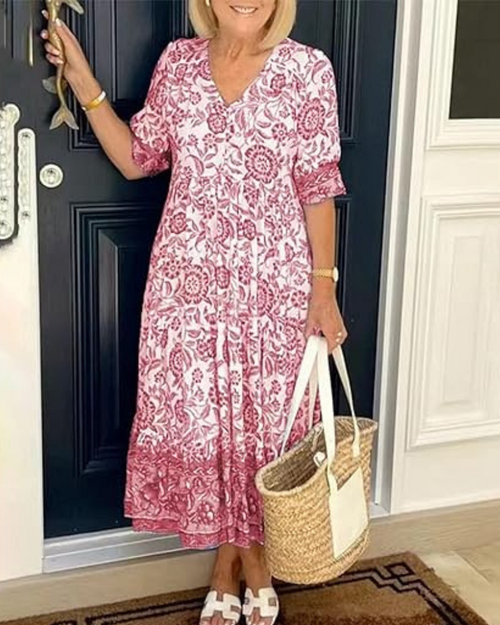 Madison - Elegant V neck Dress