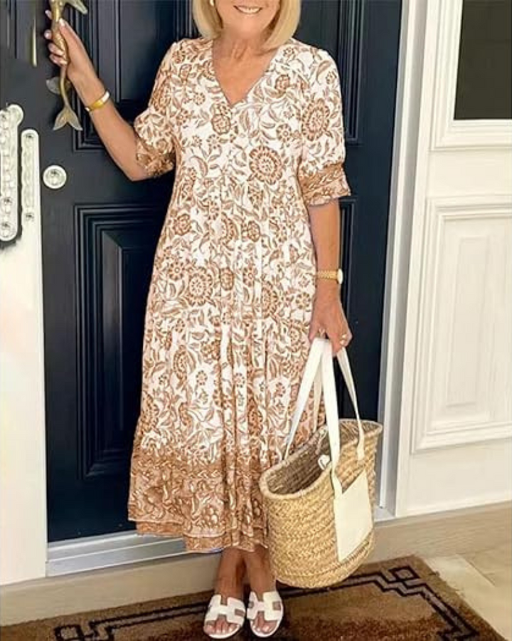 Madison - Elegant V neck Dress