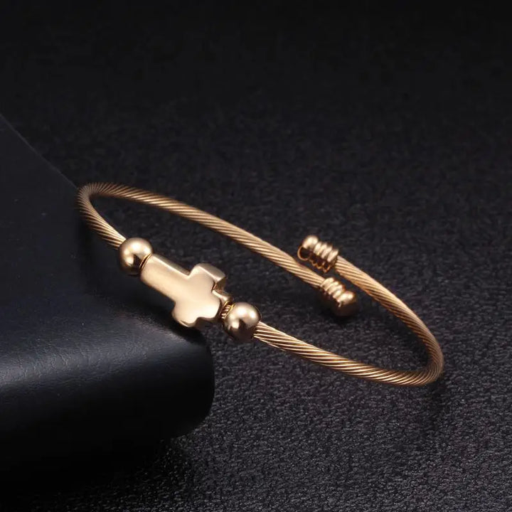 Valor Cross Cuff Bracelet