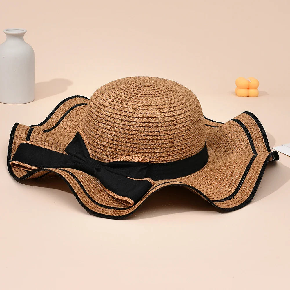 Sola - Bow Tied Straw Hat