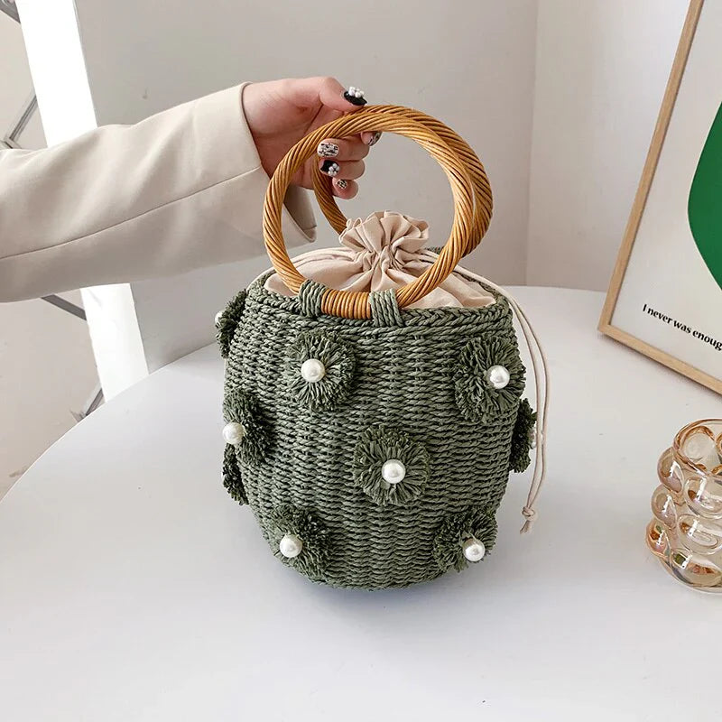 The Delaney Straw Bag