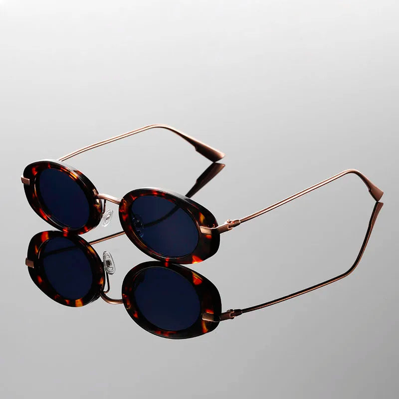 Crimson Oval Sunglasses