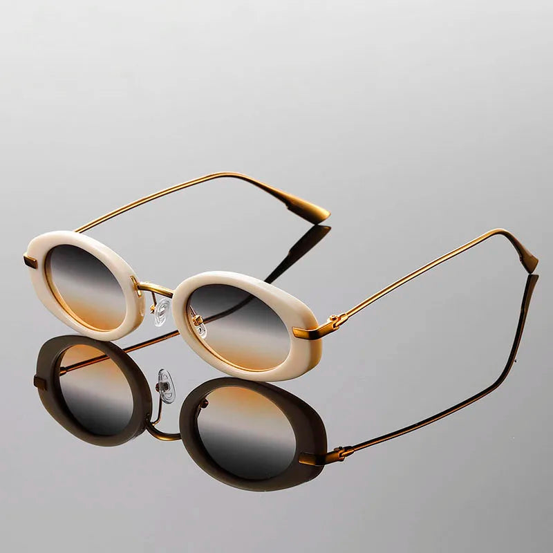 Crimson Oval Sunglasses
