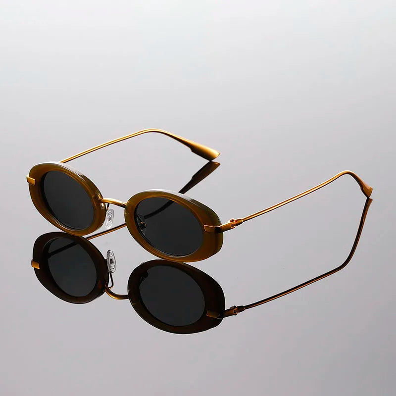 Crimson Oval Sunglasses