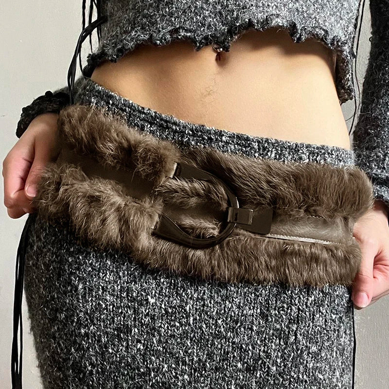 Rebel - Fur-Trim Belt