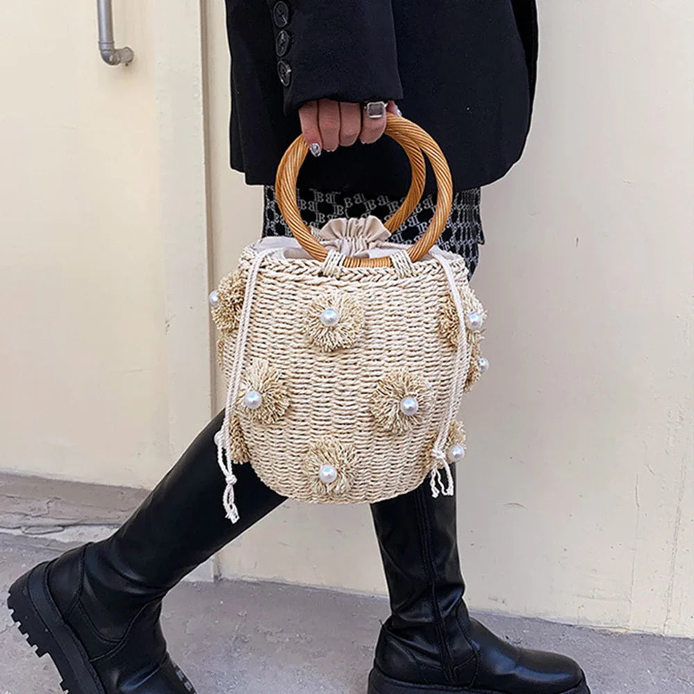 The Delaney Straw Bag
