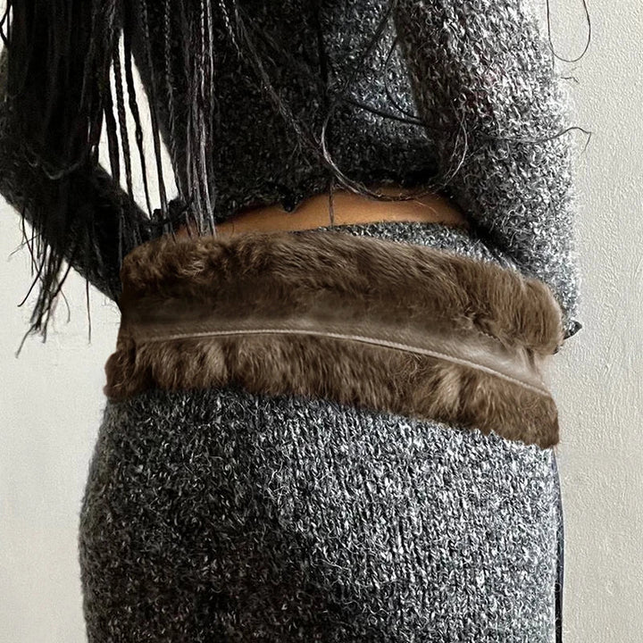 Rebel - Fur-Trim Belt
