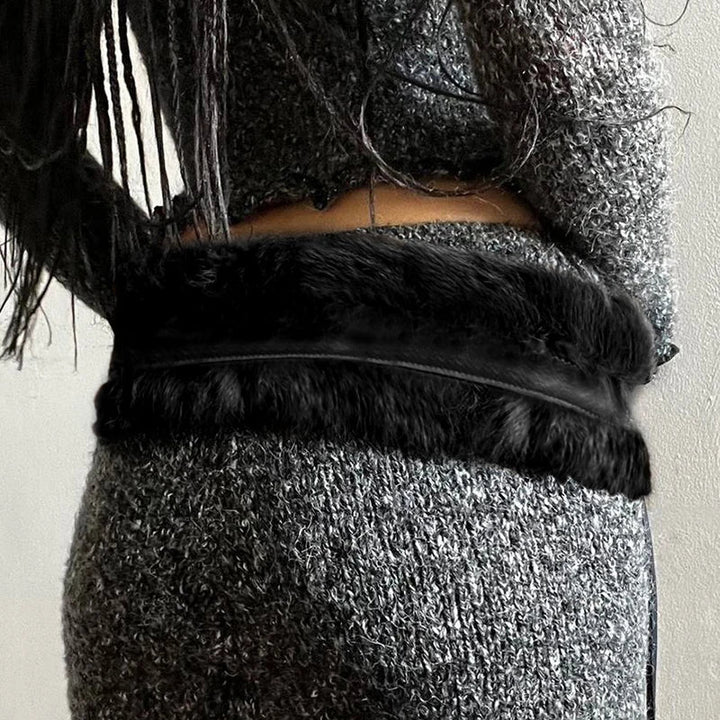 Rebel - Fur-Trim Belt