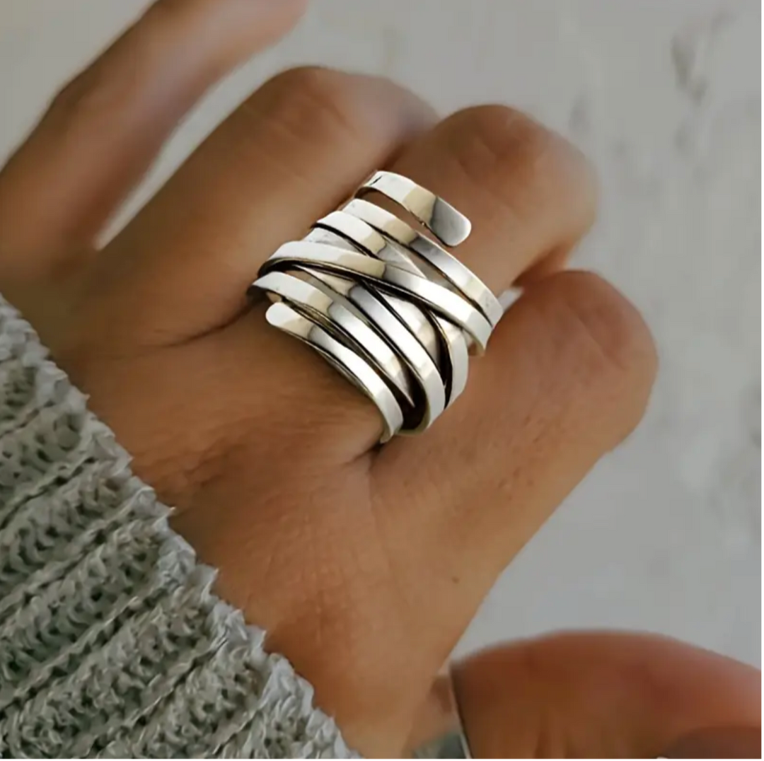 Thick Layer Silver Ring