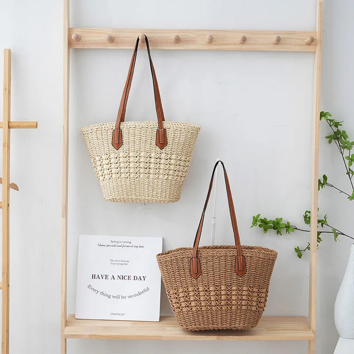 The Rowan Woven Tote