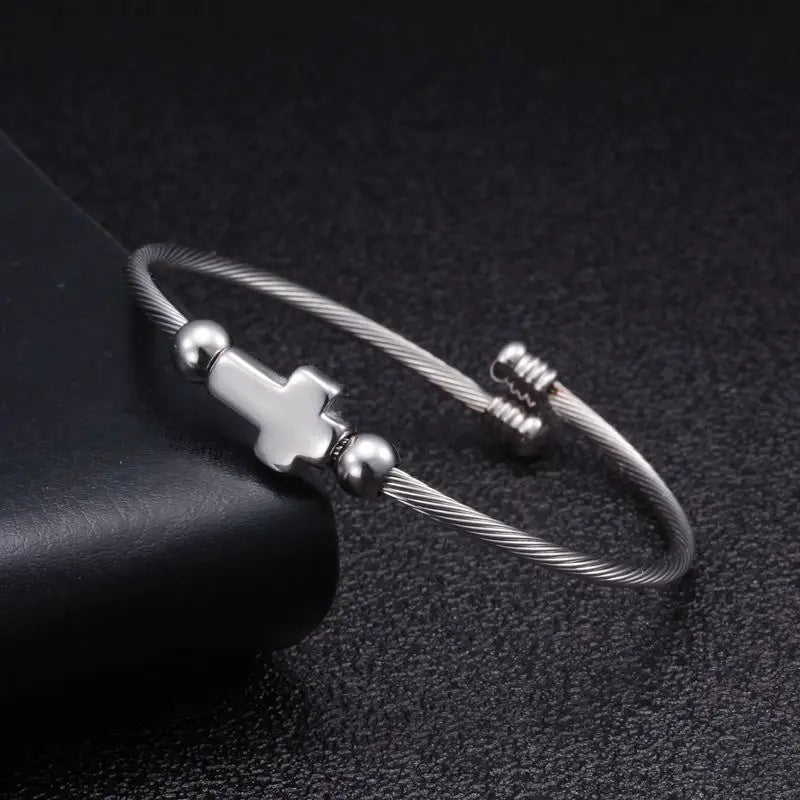 Valor Cross Cuff Bracelet