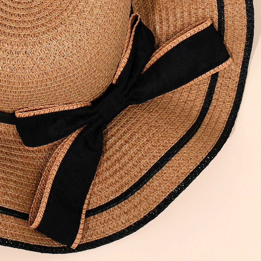 Sola - Bow Tied Straw Hat