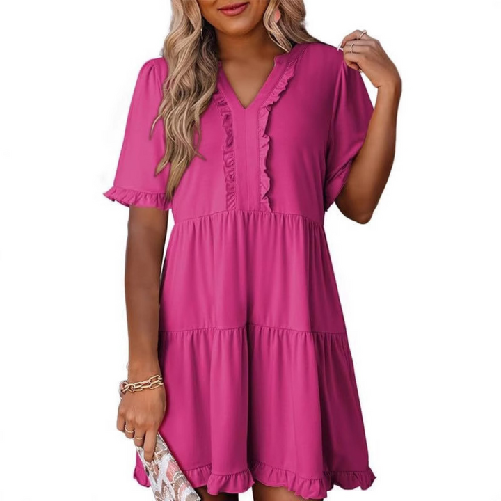 Brielle - Casual V-Neck Mini Dress