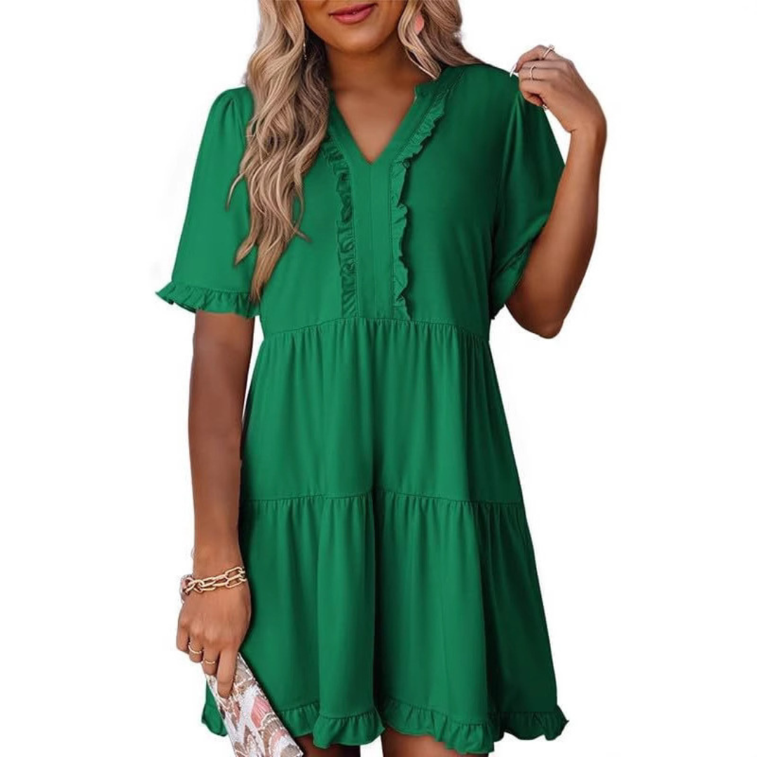 Brielle - Casual V-Neck Mini Dress