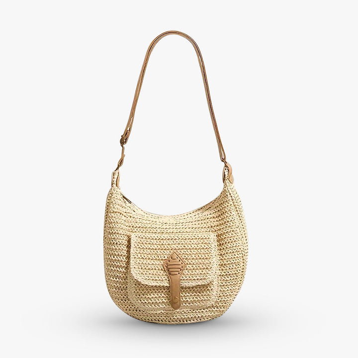 The Remi Woven Shoulder Bag