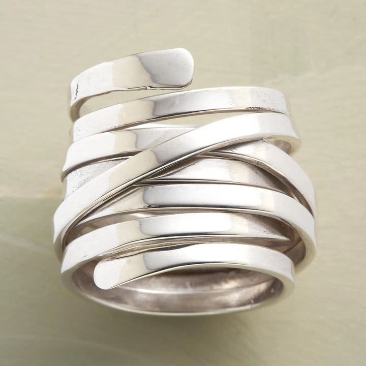 Thick Layer Silver Ring